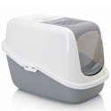 Savic Nestor litter tray with a lid and flap.